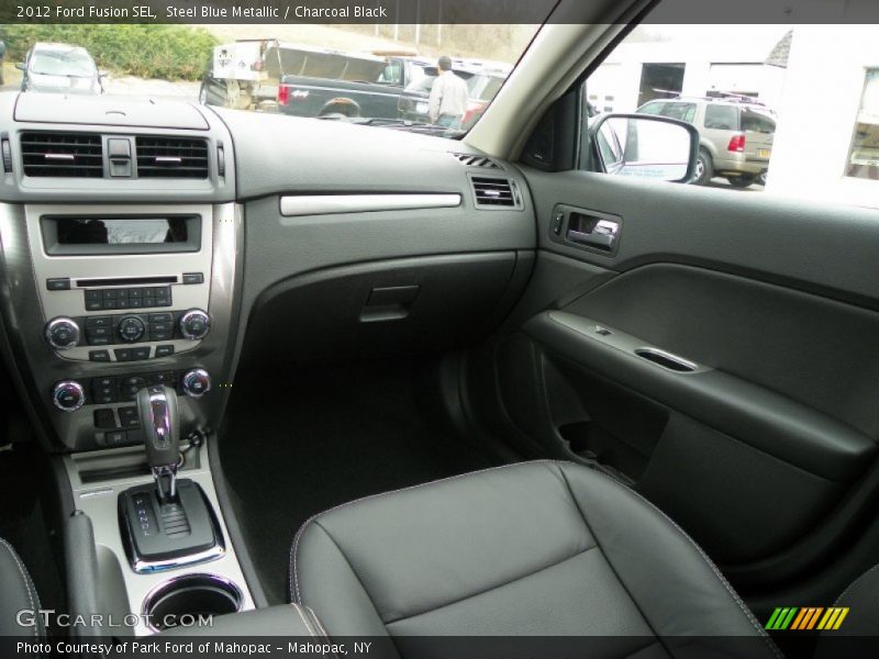 Steel Blue Metallic / Charcoal Black 2012 Ford Fusion SEL