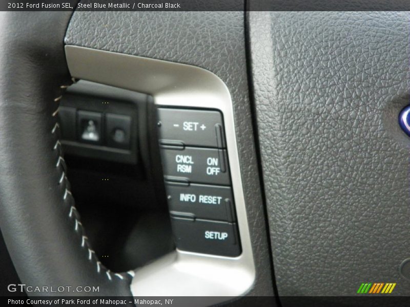 Steel Blue Metallic / Charcoal Black 2012 Ford Fusion SEL