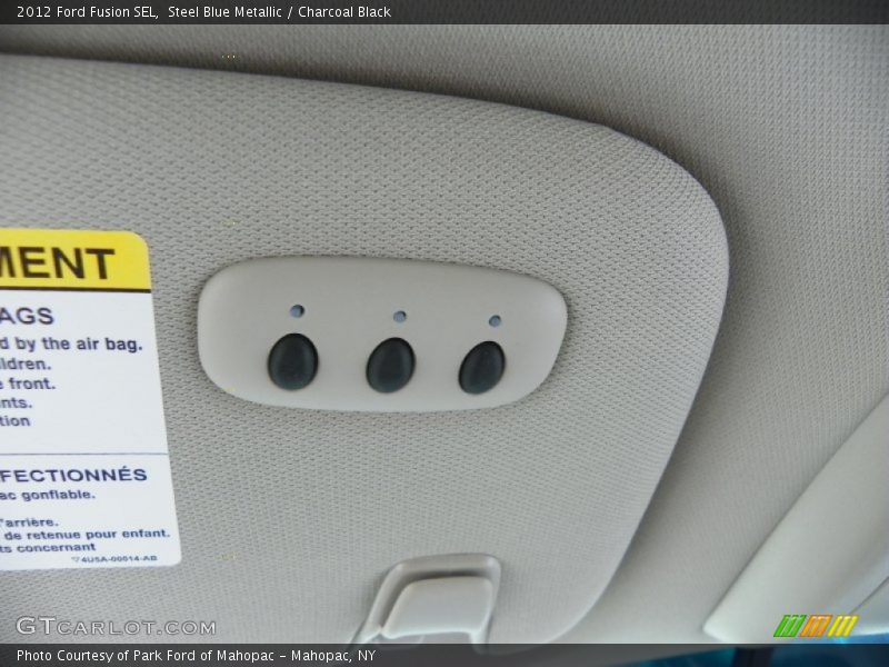 Steel Blue Metallic / Charcoal Black 2012 Ford Fusion SEL