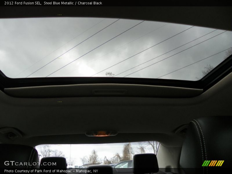 Steel Blue Metallic / Charcoal Black 2012 Ford Fusion SEL