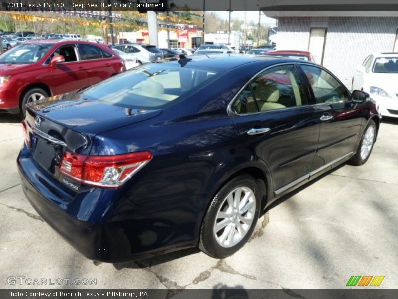 Deep Sea Blue Mica / Parchment 2011 Lexus ES 350