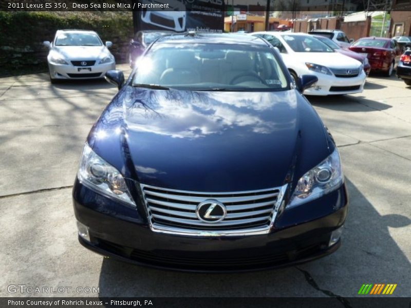 Deep Sea Blue Mica / Parchment 2011 Lexus ES 350