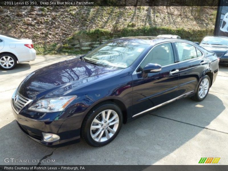 Deep Sea Blue Mica / Parchment 2011 Lexus ES 350