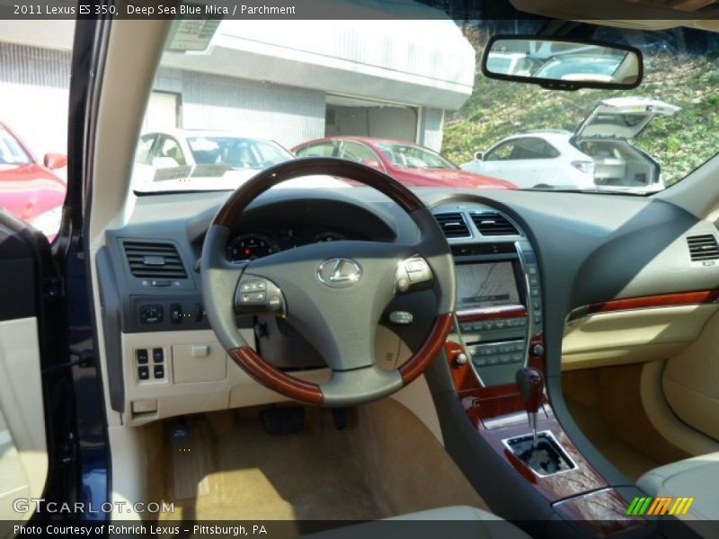 Deep Sea Blue Mica / Parchment 2011 Lexus ES 350
