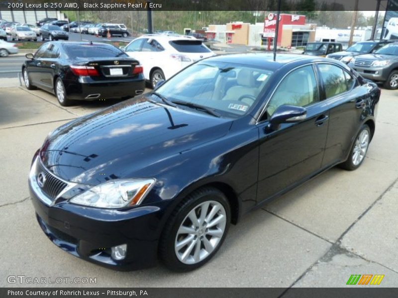 Front 3/4 View of 2009 IS 250 AWD