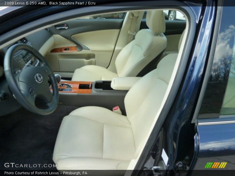  2009 IS 250 AWD Ecru Interior