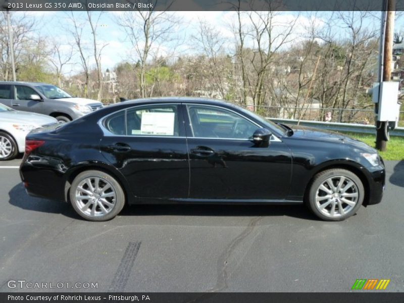 Obsidian Black / Black 2013 Lexus GS 350 AWD