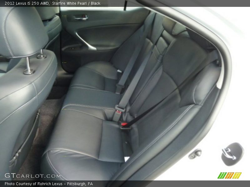 Starfire White Pearl / Black 2012 Lexus IS 250 AWD
