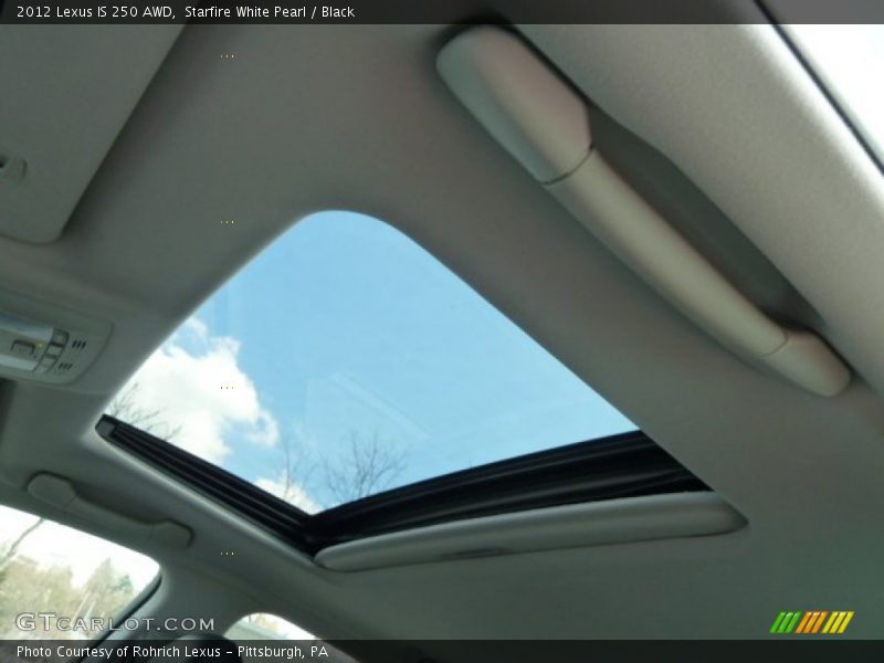 Starfire White Pearl / Black 2012 Lexus IS 250 AWD