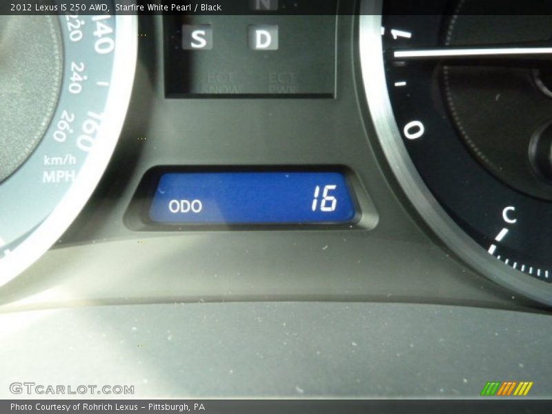 Starfire White Pearl / Black 2012 Lexus IS 250 AWD
