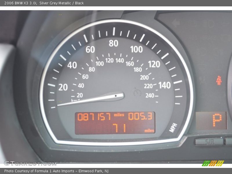 Silver Grey Metallic / Black 2006 BMW X3 3.0i