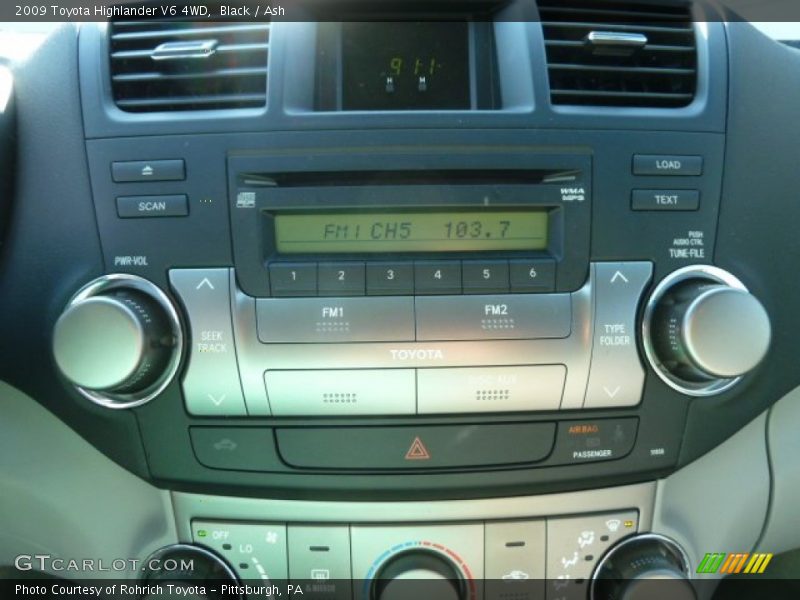 Black / Ash 2009 Toyota Highlander V6 4WD