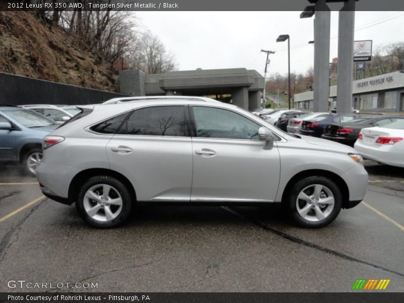 Tungsten Silver Metallic / Black 2012 Lexus RX 350 AWD