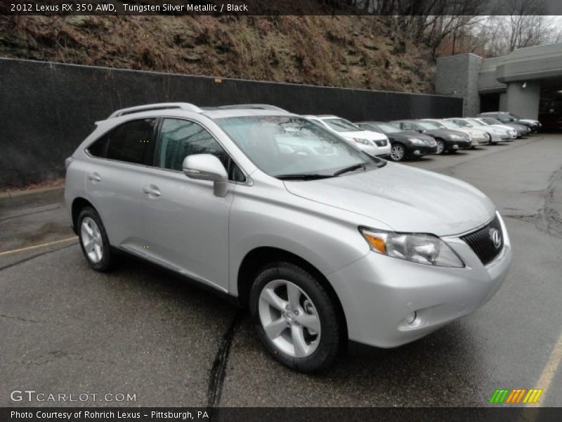 Tungsten Silver Metallic / Black 2012 Lexus RX 350 AWD