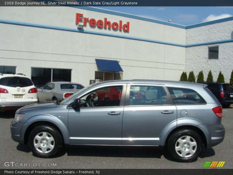 Silver Steel Metallic / Dark Slate Gray/Light Graystone 2009 Dodge Journey SE