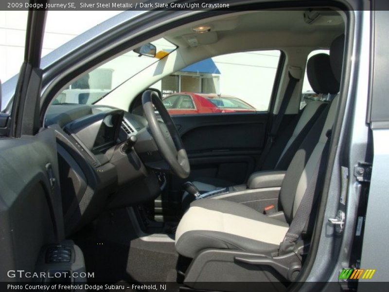 Silver Steel Metallic / Dark Slate Gray/Light Graystone 2009 Dodge Journey SE