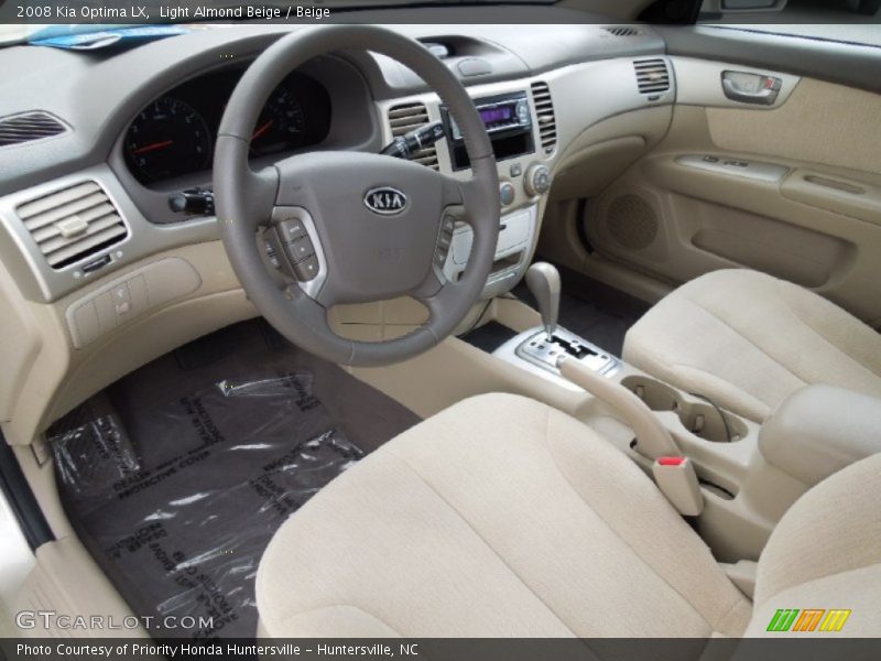 Light Almond Beige / Beige 2008 Kia Optima LX