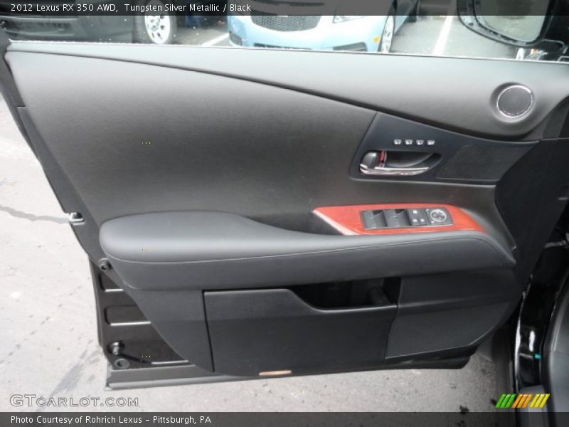 Tungsten Silver Metallic / Black 2012 Lexus RX 350 AWD