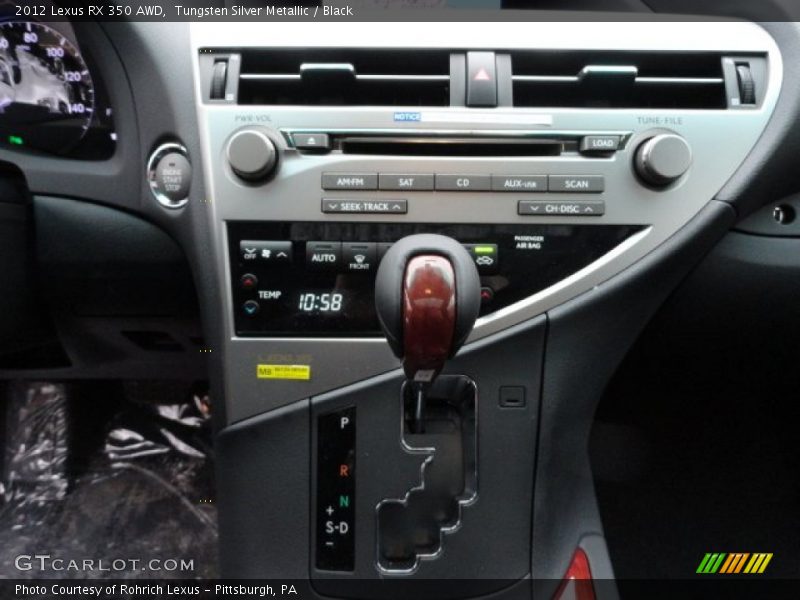 Tungsten Silver Metallic / Black 2012 Lexus RX 350 AWD