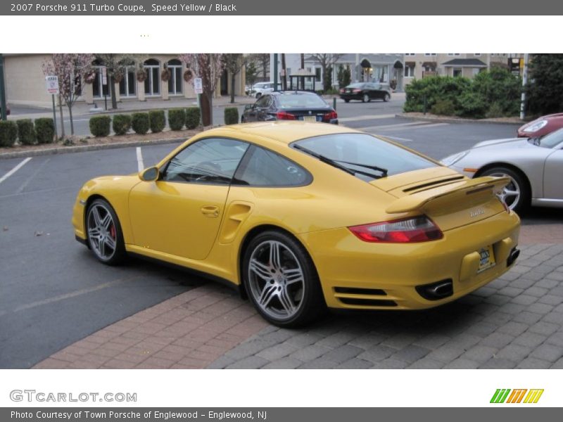 Speed Yellow / Black 2007 Porsche 911 Turbo Coupe