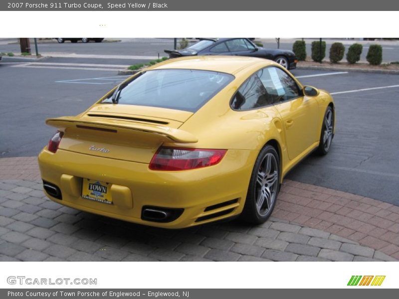 Speed Yellow / Black 2007 Porsche 911 Turbo Coupe