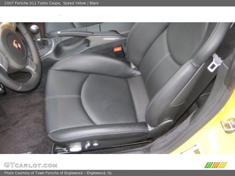 Speed Yellow / Black 2007 Porsche 911 Turbo Coupe