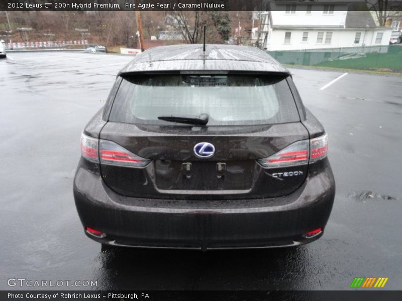 Fire Agate Pearl / Caramel Nuluxe 2012 Lexus CT 200h Hybrid Premium
