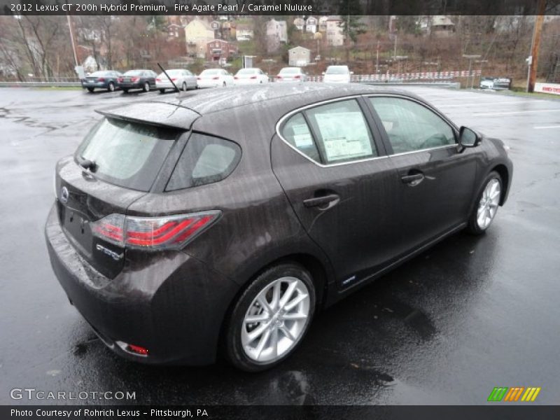 Fire Agate Pearl / Caramel Nuluxe 2012 Lexus CT 200h Hybrid Premium