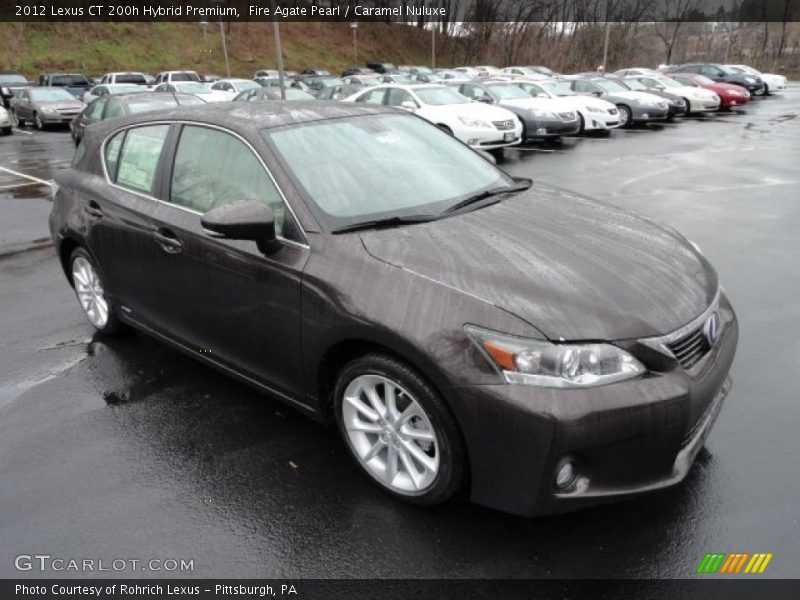 Fire Agate Pearl / Caramel Nuluxe 2012 Lexus CT 200h Hybrid Premium