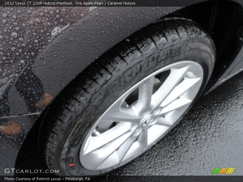 Fire Agate Pearl / Caramel Nuluxe 2012 Lexus CT 200h Hybrid Premium