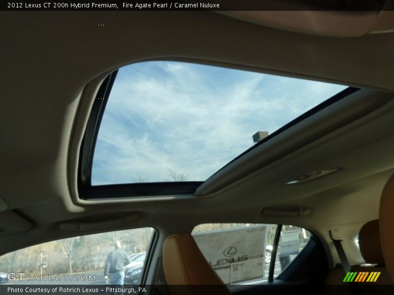 Fire Agate Pearl / Caramel Nuluxe 2012 Lexus CT 200h Hybrid Premium