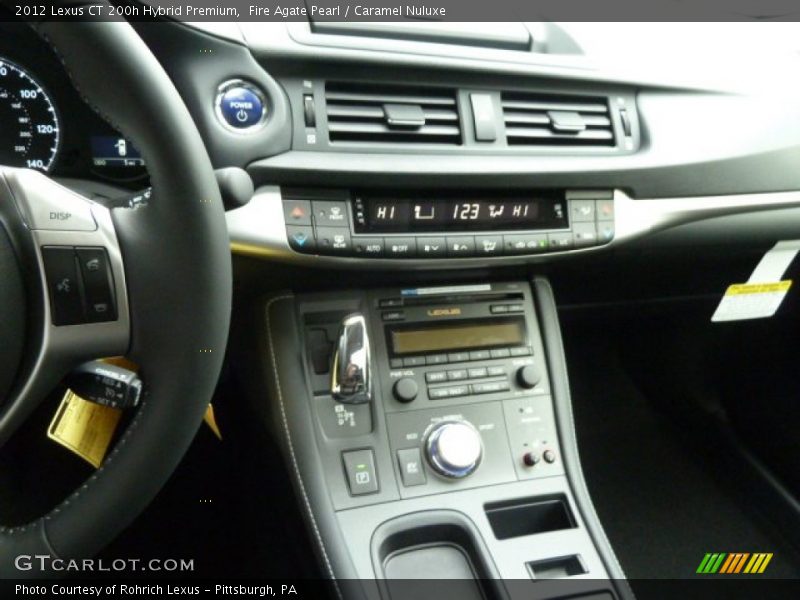 Fire Agate Pearl / Caramel Nuluxe 2012 Lexus CT 200h Hybrid Premium