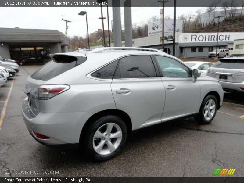 Tungsten Silver Metallic / Black 2012 Lexus RX 350 AWD