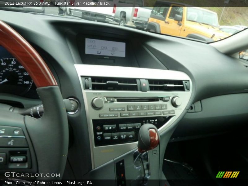 Tungsten Silver Metallic / Black 2012 Lexus RX 350 AWD