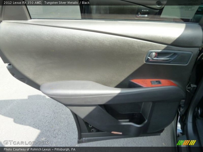 Tungsten Silver Metallic / Black 2012 Lexus RX 350 AWD