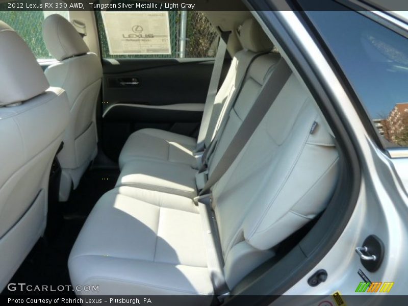 Tungsten Silver Metallic / Light Gray 2012 Lexus RX 350 AWD