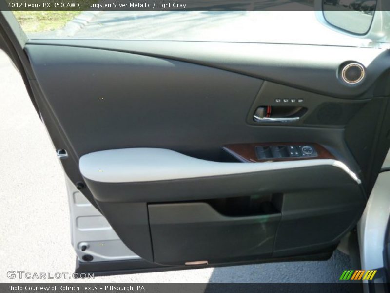 Tungsten Silver Metallic / Light Gray 2012 Lexus RX 350 AWD