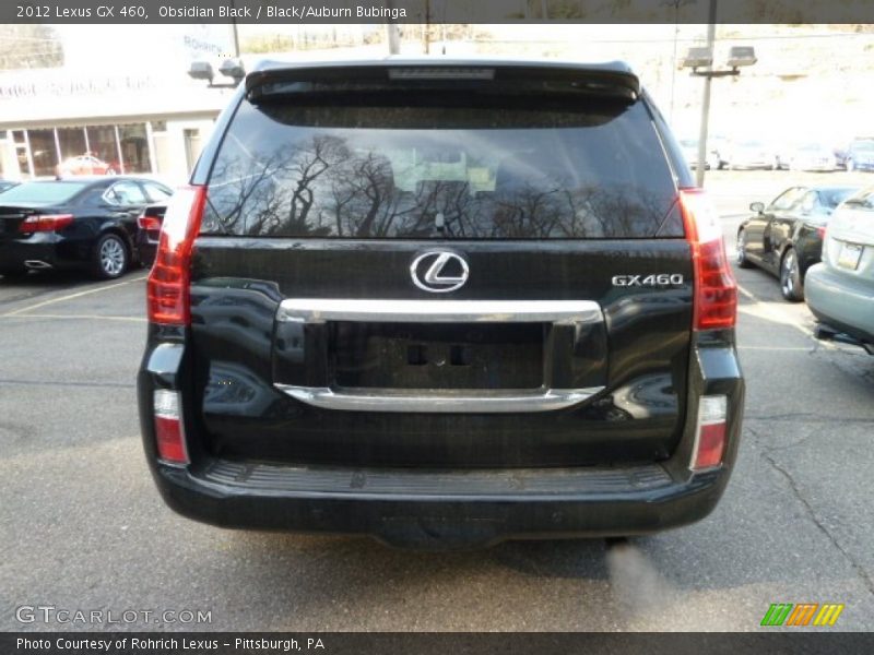 Obsidian Black / Black/Auburn Bubinga 2012 Lexus GX 460