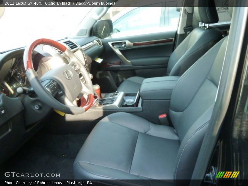 Obsidian Black / Black/Auburn Bubinga 2012 Lexus GX 460