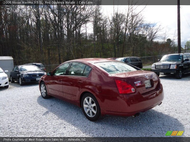 Red Opulence Metallic / Cafe Latte 2006 Nissan Maxima 3.5 SL