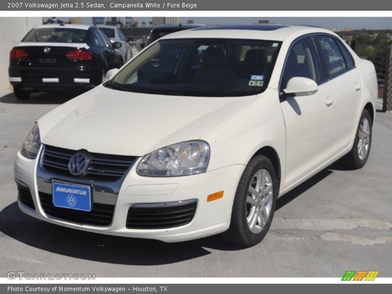 Campanella White / Pure Beige 2007 Volkswagen Jetta 2.5 Sedan