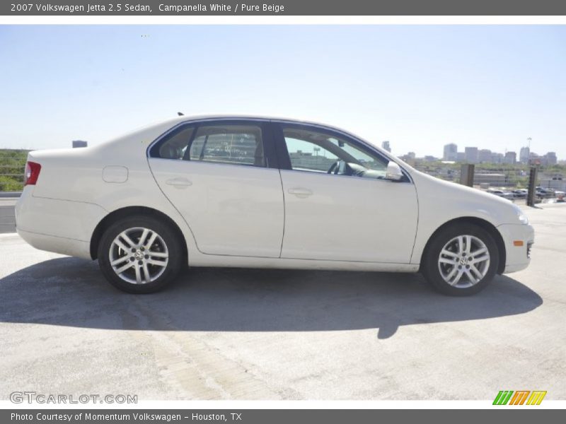Campanella White / Pure Beige 2007 Volkswagen Jetta 2.5 Sedan