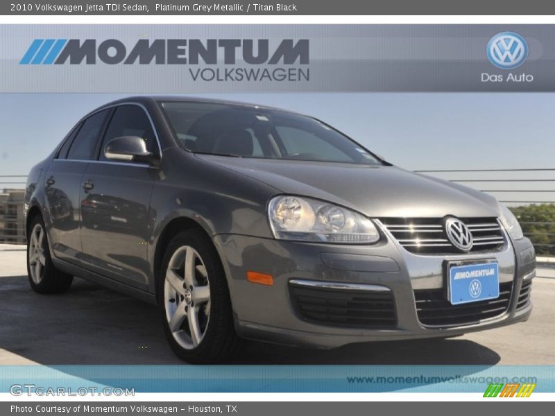 Platinum Grey Metallic / Titan Black 2010 Volkswagen Jetta TDI Sedan