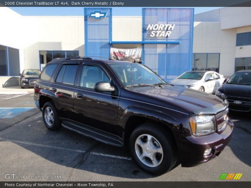 Dark Cherry Metallic / Ebony 2008 Chevrolet TrailBlazer LT 4x4