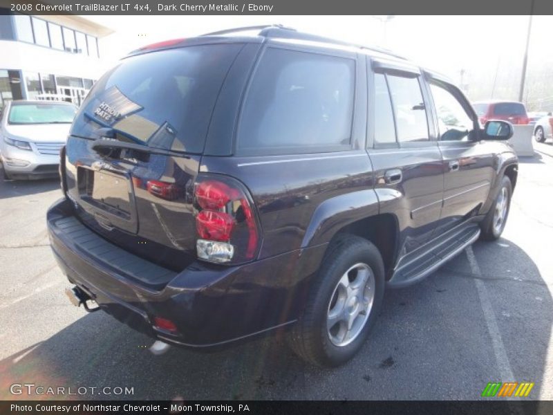 Dark Cherry Metallic / Ebony 2008 Chevrolet TrailBlazer LT 4x4