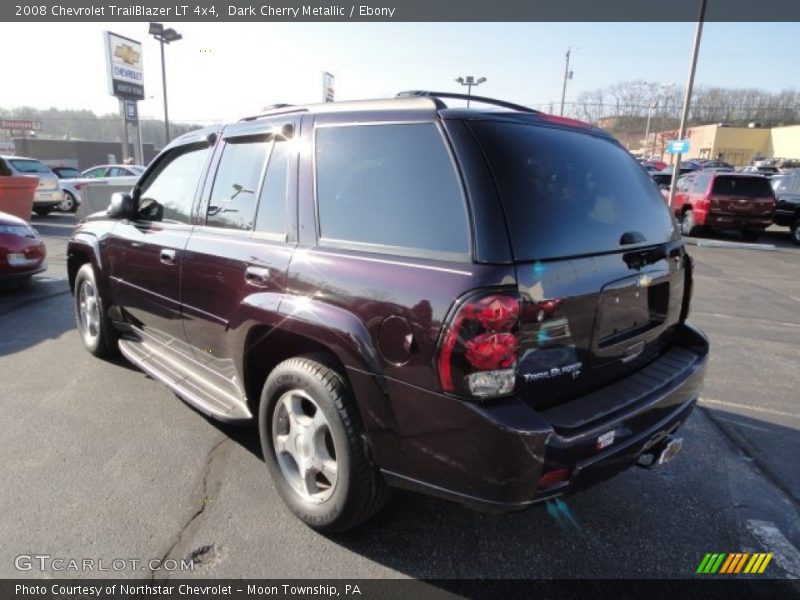 Dark Cherry Metallic / Ebony 2008 Chevrolet TrailBlazer LT 4x4