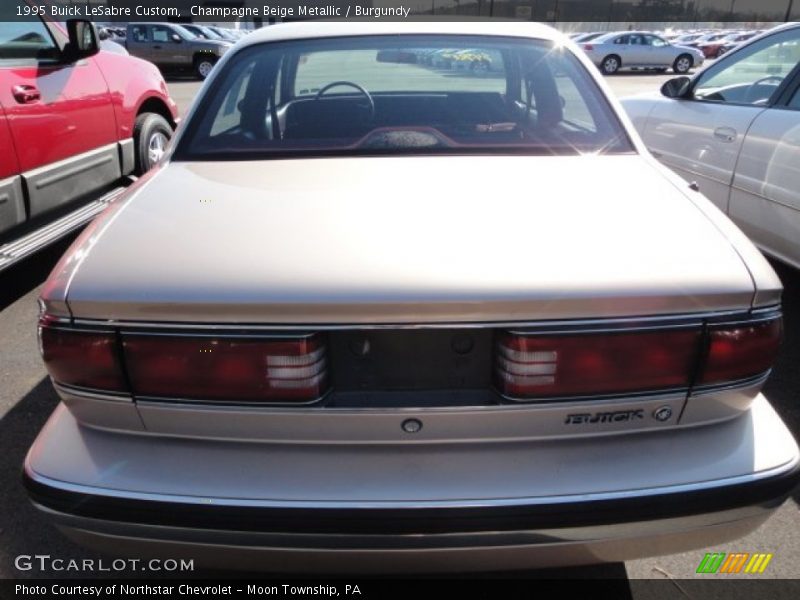 Champagne Beige Metallic / Burgundy 1995 Buick LeSabre Custom