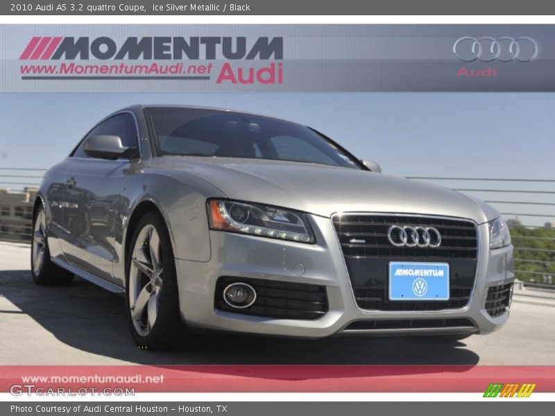 Ice Silver Metallic / Black 2010 Audi A5 3.2 quattro Coupe