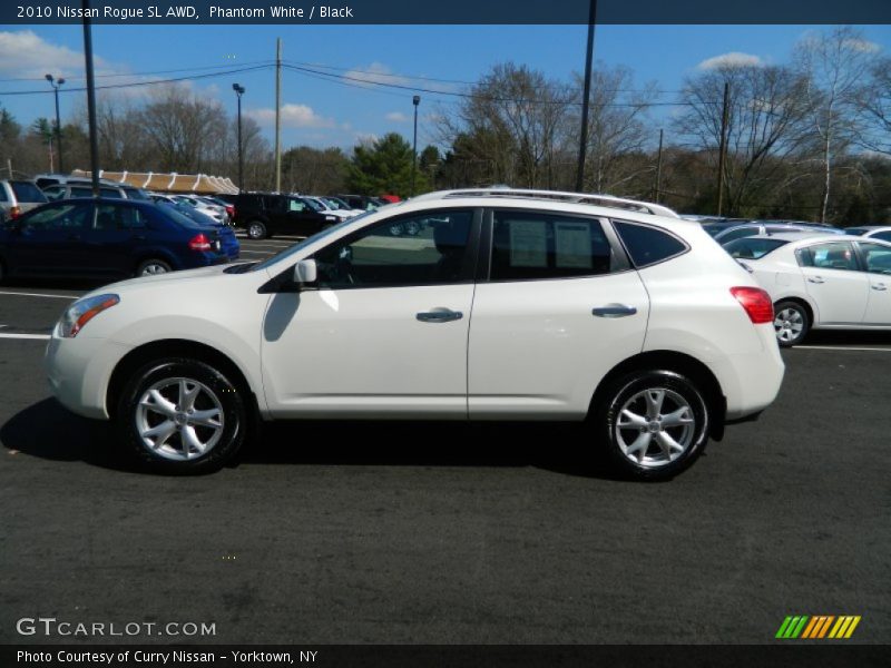 Phantom White / Black 2010 Nissan Rogue SL AWD
