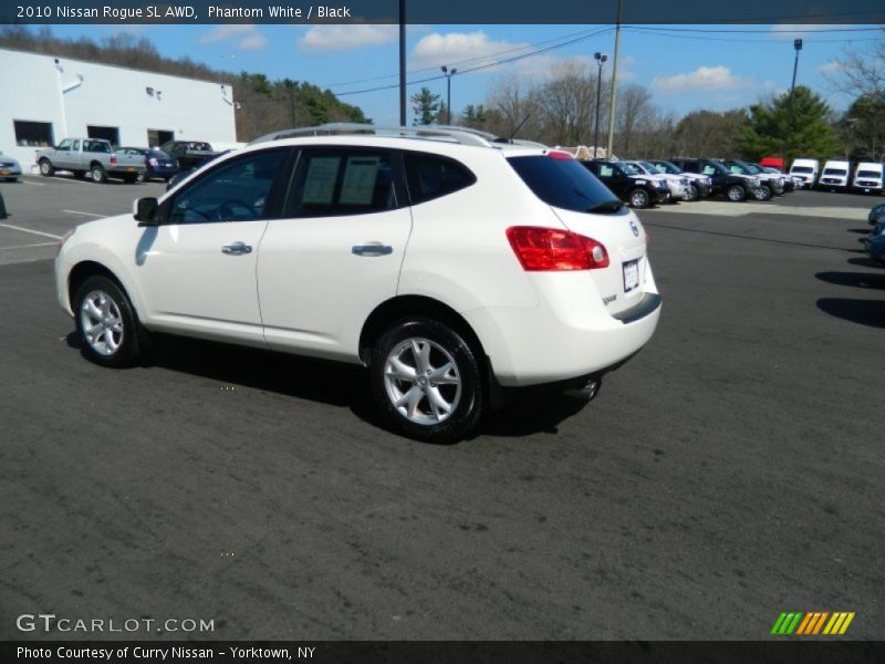 Phantom White / Black 2010 Nissan Rogue SL AWD